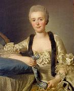 Alexander Roslin Portrait of Margaretha Bachofen-Heitz, wife of the Basle Ribbon merchant oil painting on canvas